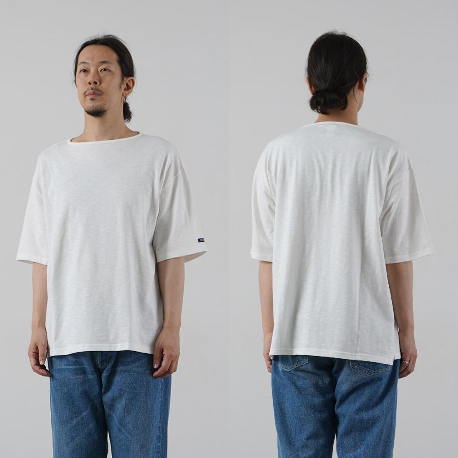 TIEASY（ティージー） HDCS ライト ビッグ ボートネック Tシャツ 日本製 / メンズ バスクシャツ 半袖 無地 | TIEASY | 21