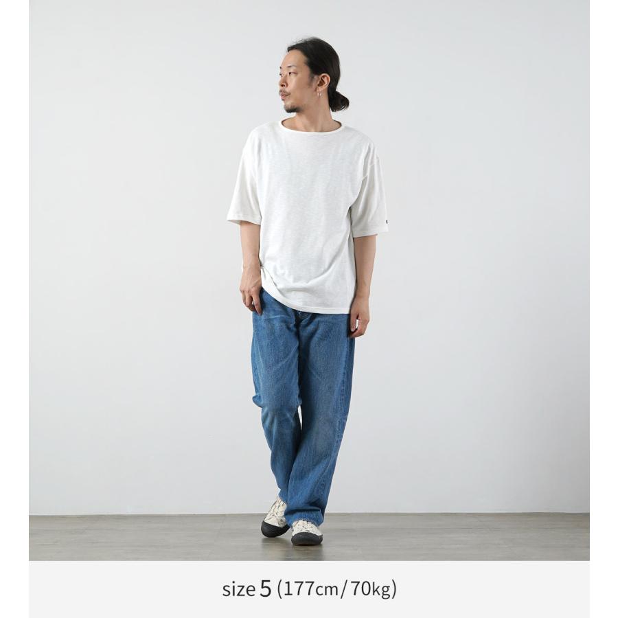 TIEASY（ティージー） HDCS ライト ビッグ ボートネック Tシャツ 日本製 / メンズ バスクシャツ 半袖 無地 | TIEASY | 12