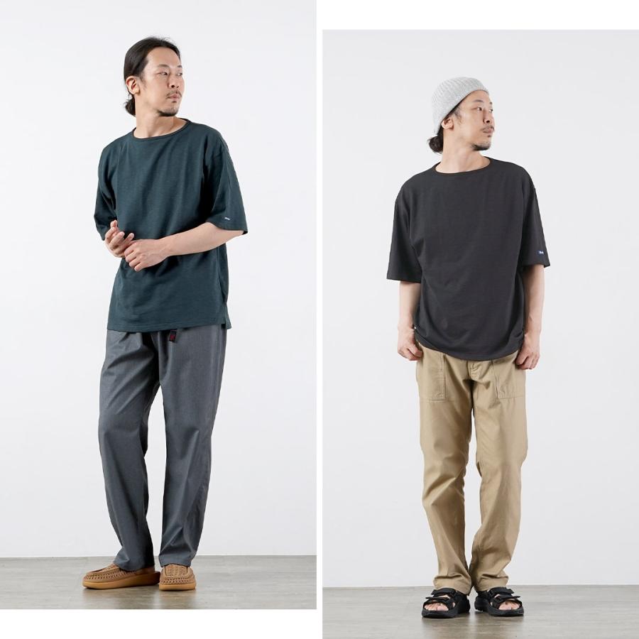 TIEASY（ティージー） HDCS ライト ビッグ ボートネック Tシャツ 日本製 / メンズ バスクシャツ 半袖 無地 | TIEASY | 13