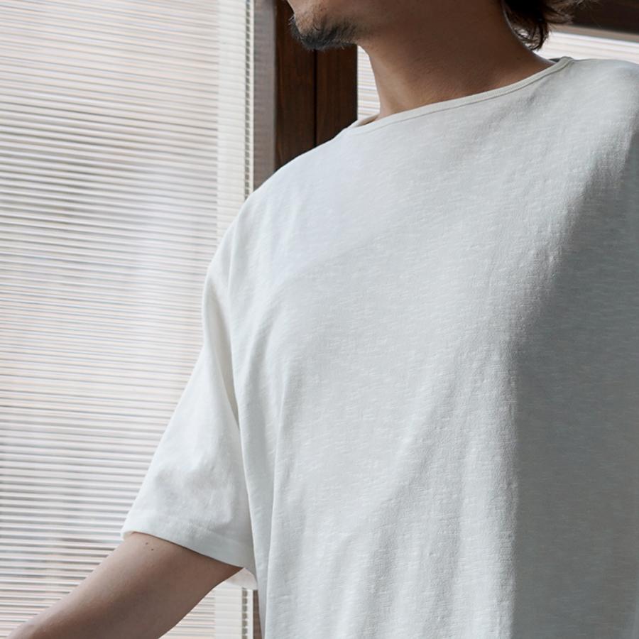 TIEASY（ティージー） HDCS ライト ビッグ ボートネック Tシャツ 日本製 / メンズ バスクシャツ 半袖 無地 | TIEASY | 15