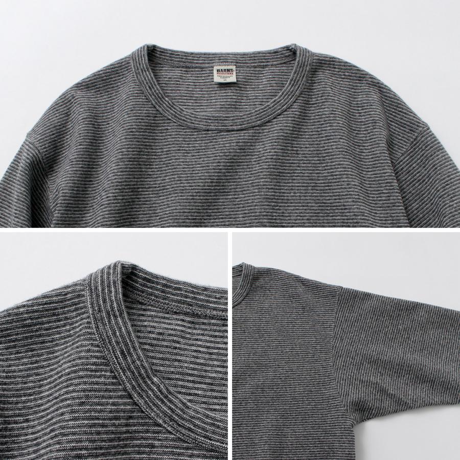 BARNS（バーンズ） カラー別注 ヘビースパンフライス 6.5分袖Tシャツ / 厚手 ストレッチ メンズ 日本製 HEAVY-FRIES 6.5SLV-T | BARNS OUTFITTERS | 17