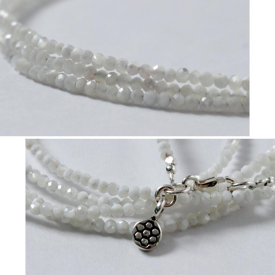 phaduA（パ・ドゥア） マザーオブシェル 2mm カットビーズ ネックレス / アンクレット レディース メンズ 天然貝 | ROCOCO | 06