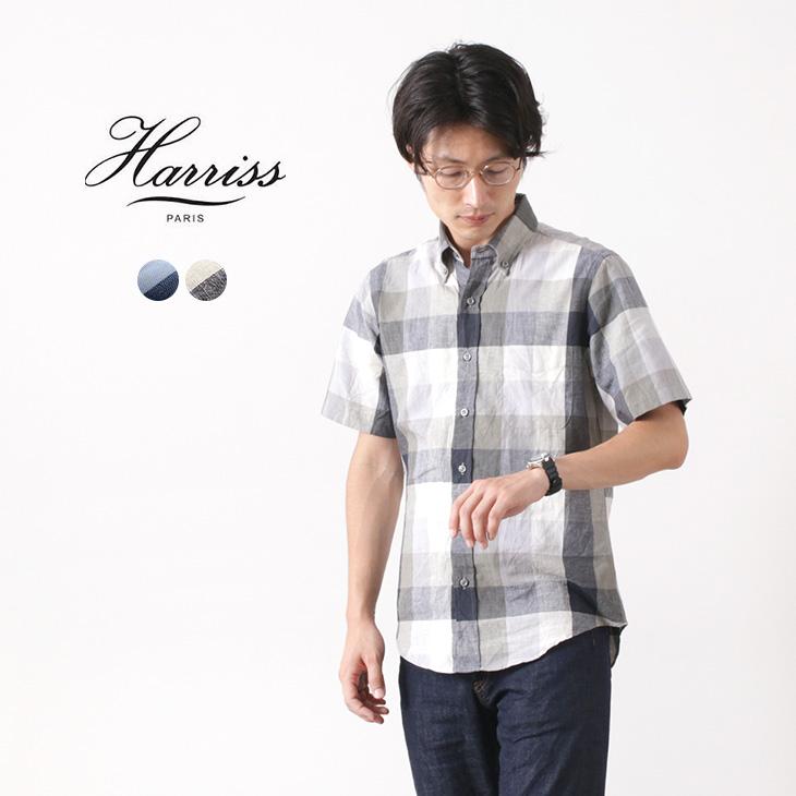 Harriss ハリス マルチブロック チェックシャツ 半袖 メンズ ボタンダウン コットン リネン 日本製 Rococo メンズ ファッション 通販 Paypayモール