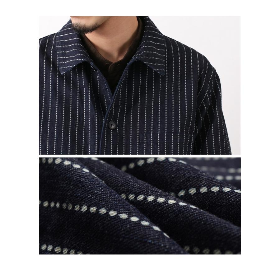 FOB FACTORY（FOBファクトリー） F2408 フレンチ デニムコート ウォバッシュ / コットン / メンズ / 日本製 | FOB FACTORY | 04