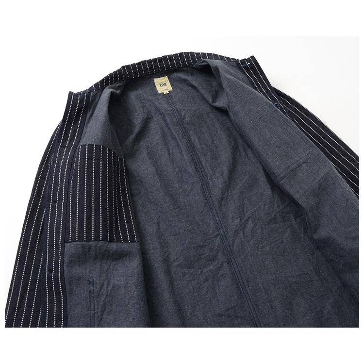 FOB FACTORY（FOBファクトリー） F2408 フレンチ デニムコート ウォバッシュ / コットン / メンズ / 日本製 | FOB FACTORY | 06
