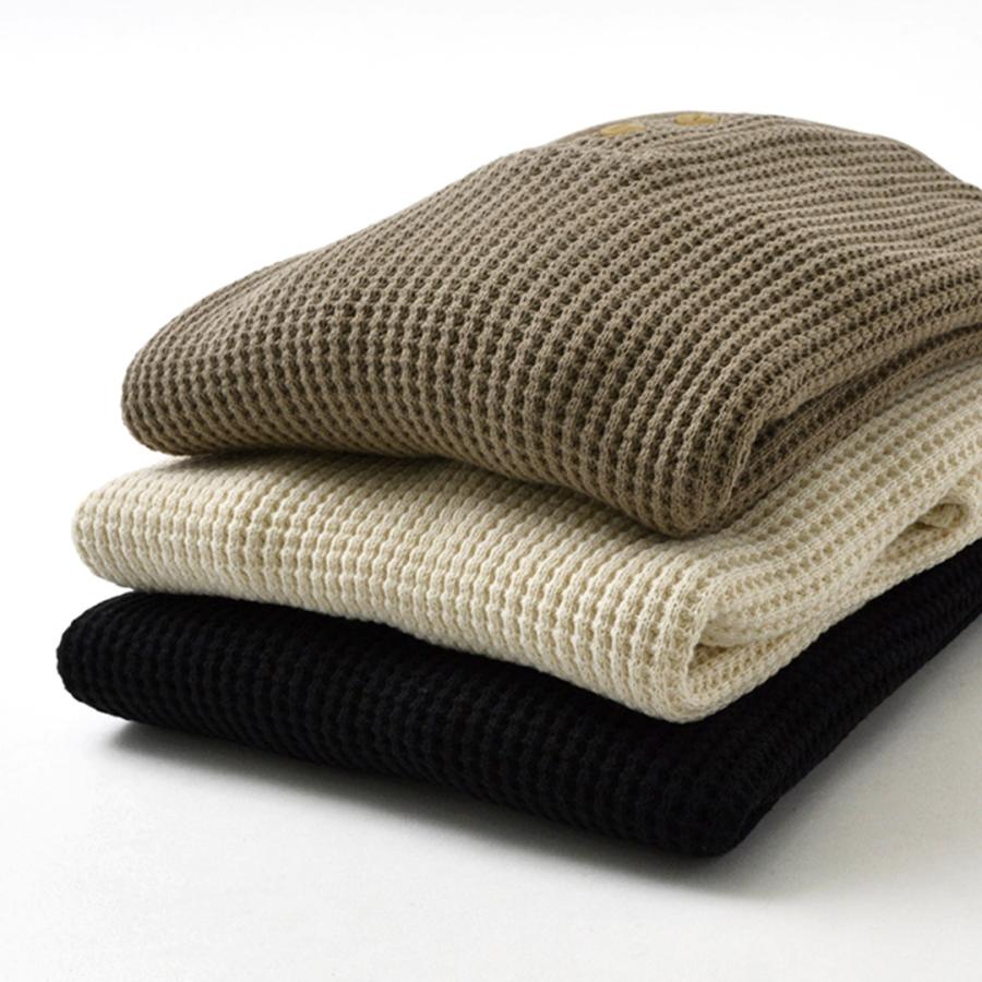 TIEASY（ティージー） 別注 スーパーサーマル ヘンリーネック Tシャツ 長袖 無地 メンズ コットンニット 日本製 | TIEASY | 10