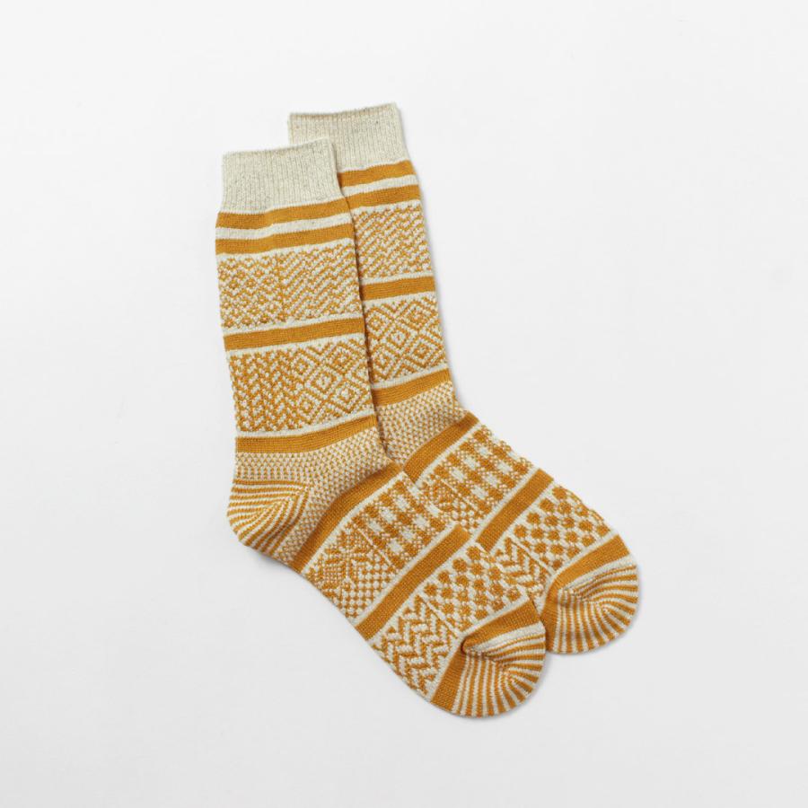 ROTOTO（ロトト） マルチジャガード クルーソックス / 靴下 メンズ レディース ユニセックス 柄 プレゼント ギフト 日本製 | ROTOTO | 07