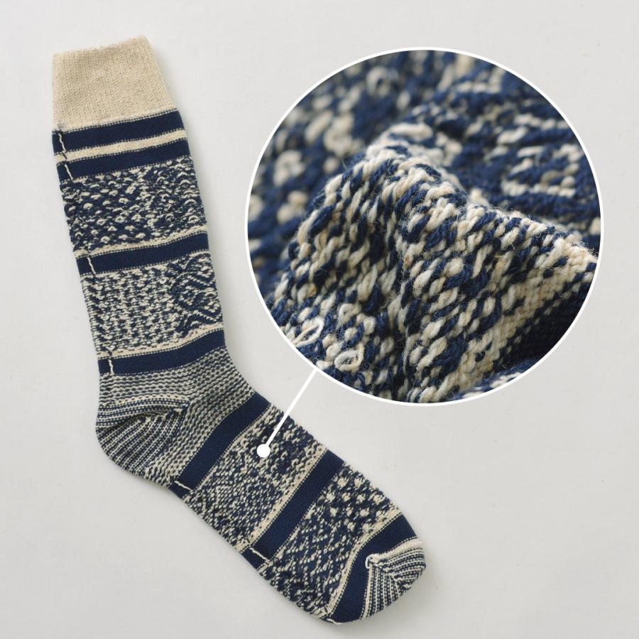 ROTOTO（ロトト） マルチジャガード クルーソックス / 靴下 メンズ レディース ユニセックス 柄 プレゼント ギフト 日本製 | ROTOTO | 11