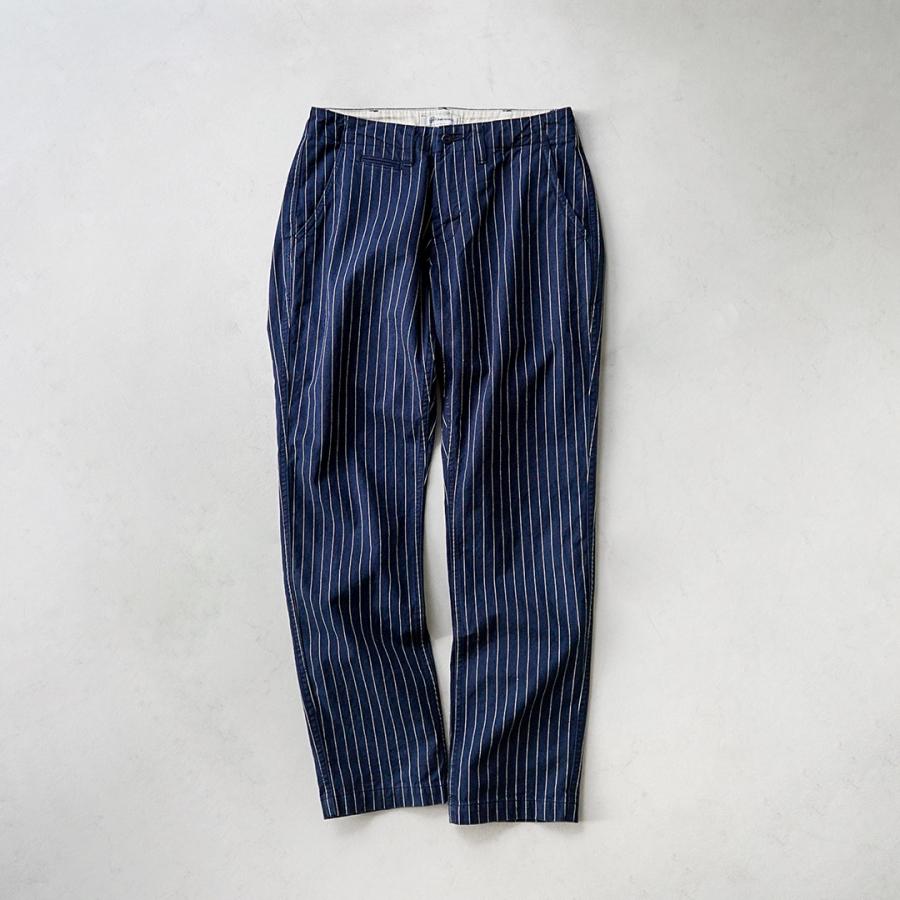 Blue refabric（ブルーリファブリック） ピンヘッドストライプ ワイドテーパード ヴィンテージ チノ 日本製 / メンズ | JAPAN BLUE JEANS | 02
