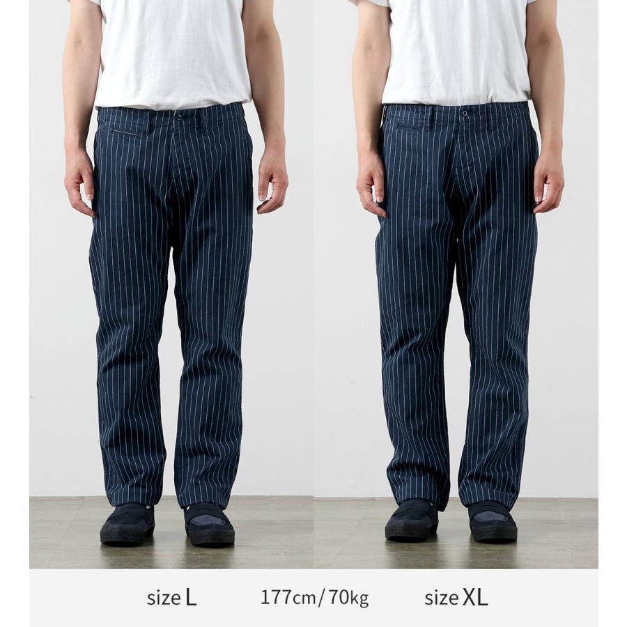 Blue refabric（ブルーリファブリック） ピンヘッドストライプ ワイドテーパード ヴィンテージ チノ 日本製 / メンズ | JAPAN BLUE JEANS | 04