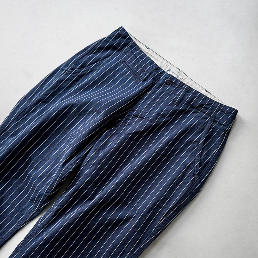 Blue refabric（ブルーリファブリック） ピンヘッドストライプ ワイドテーパード ヴィンテージ チノ 日本製 / メンズ | JAPAN BLUE JEANS | 06