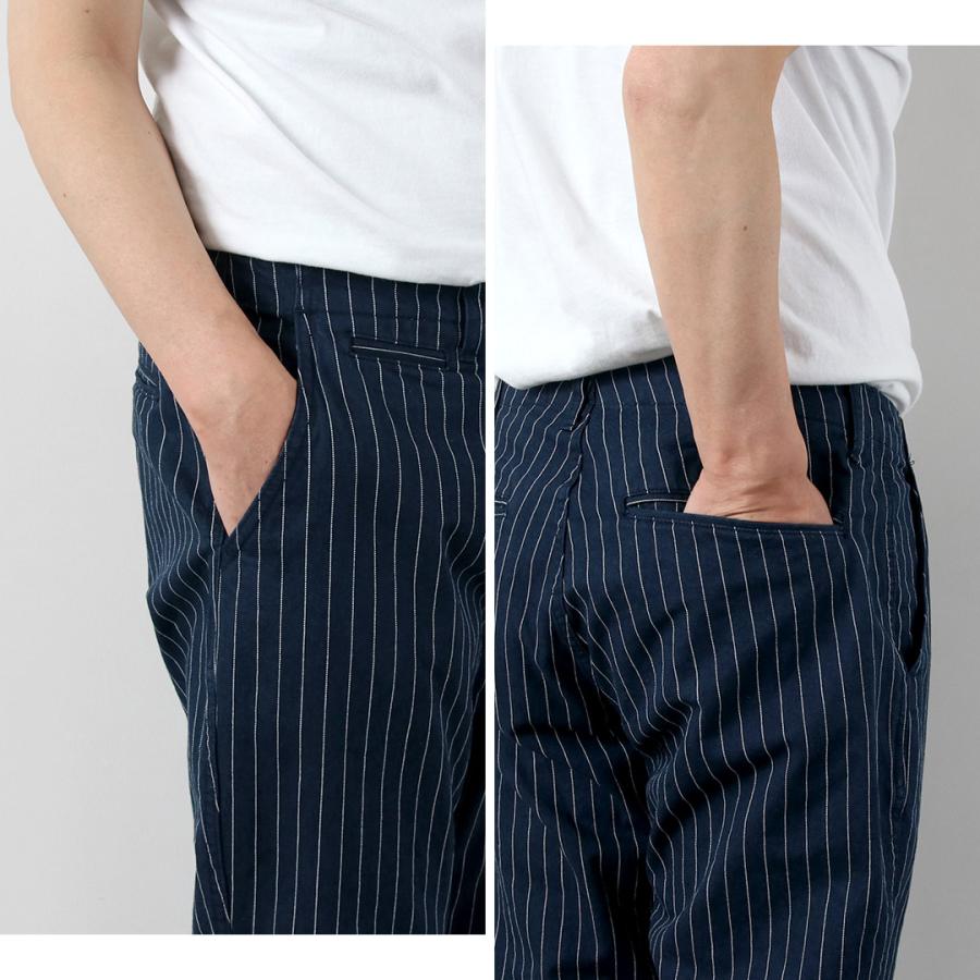 Blue refabric（ブルーリファブリック） ピンヘッドストライプ ワイドテーパード ヴィンテージ チノ 日本製 / メンズ | JAPAN BLUE JEANS | 08