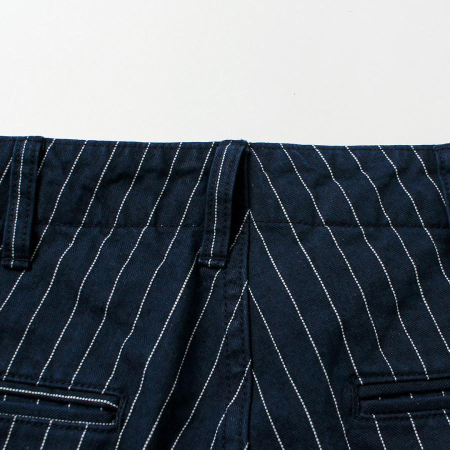 Blue refabric（ブルーリファブリック） ピンヘッドストライプ ワイドテーパード ヴィンテージ チノ 日本製 / メンズ | JAPAN BLUE JEANS | 09