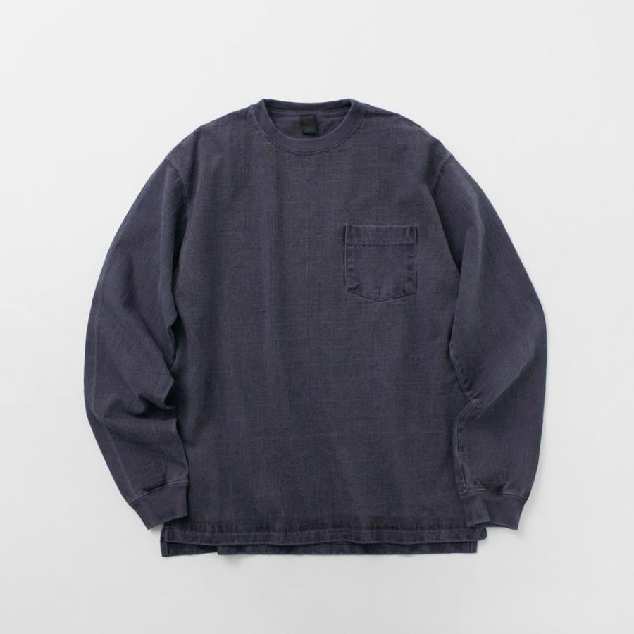 GOOD ON（グッドオン） 別注 ヘビー セットインスリーブ 長袖 ポケットTシャツ / メンズ 無地 9オンス | GOOD ON | 13