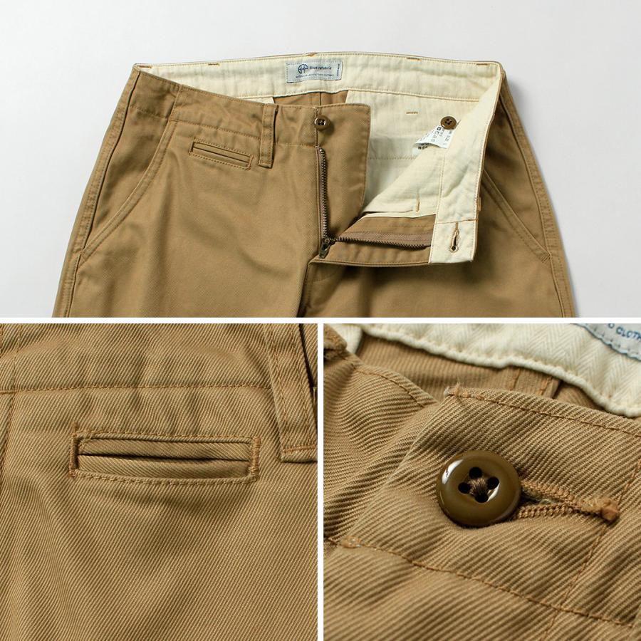 Blue refabric（ブルーリファブリック） 40/3ハイカウントツイル ワイドテーパード ヴィンテージ チノ 日本製 / メンズ |  | 14