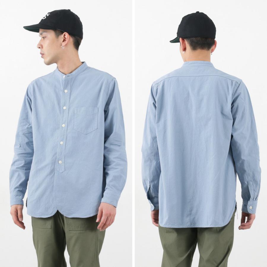 FOB FACTORY（FOBファクトリー） F3464 ダイ バンドカラー シャツ / メンズ トップス 長袖 | FOB FACTORY | 17