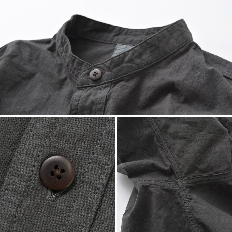 FOB FACTORY（FOBファクトリー） F3464 ダイ バンドカラー シャツ / メンズ トップス 長袖 | FOB FACTORY | 18