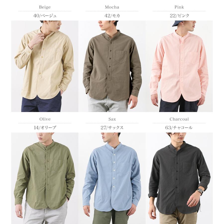 FOB FACTORY（FOBファクトリー） F3464 ダイ バンドカラー シャツ / メンズ トップス 長袖 | FOB FACTORY | 07