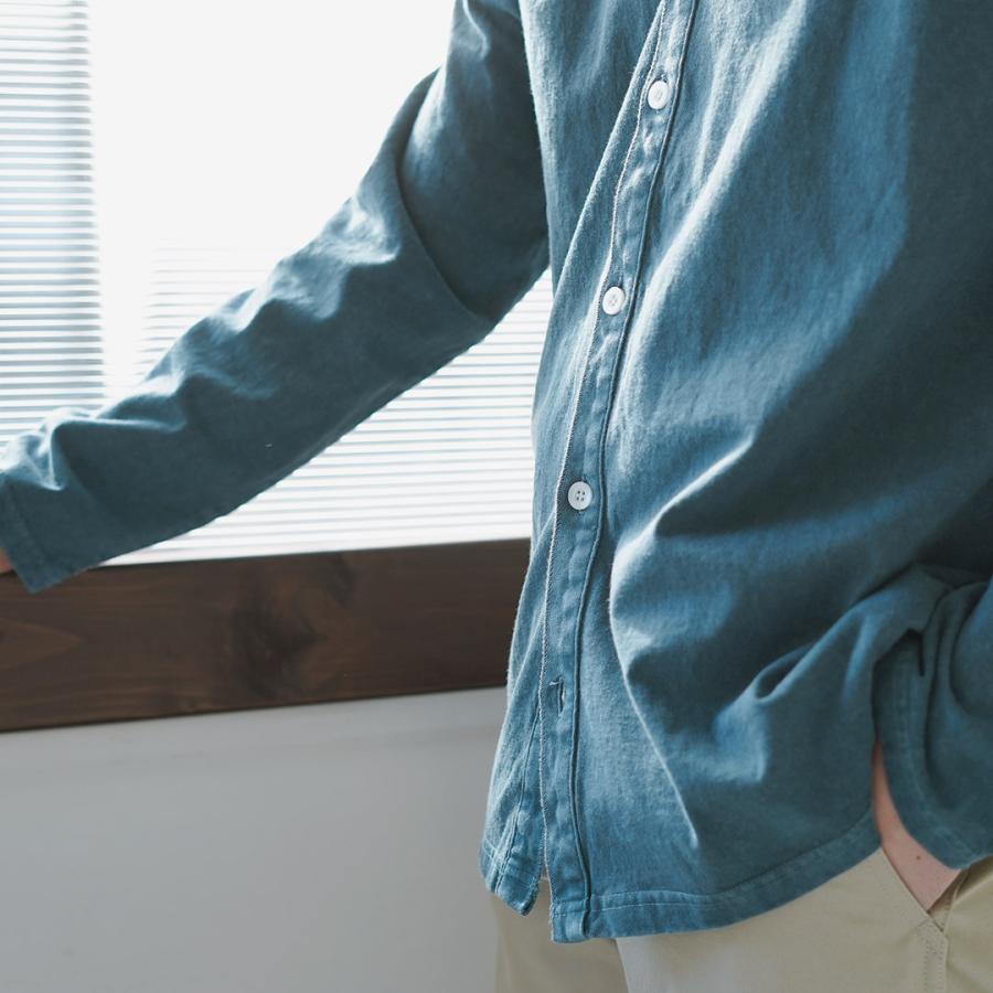 GOOD ON（グッドオン） クルーネック TEE カーディガン / メンズ 羽織 無地 綿100％ USAコットン 日本製 薄手 ピグメントダイ | GOOD ON | 17
