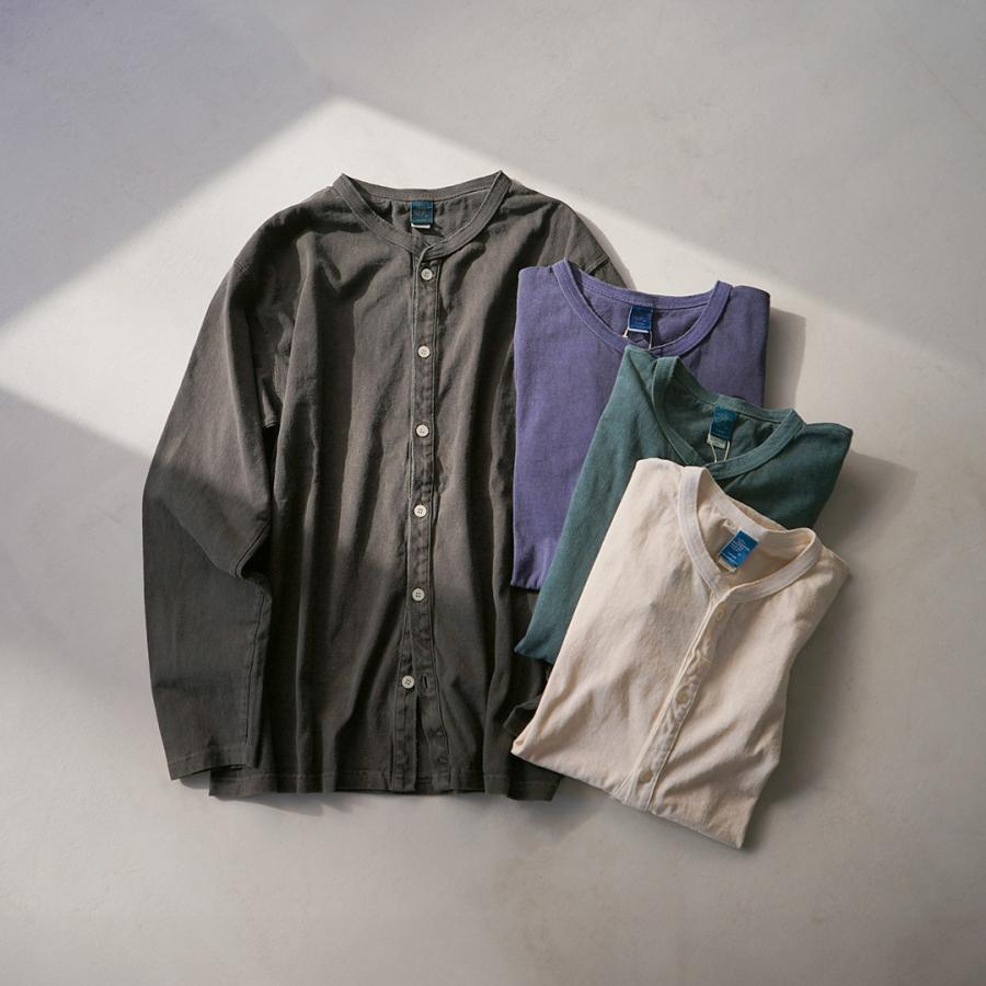 GOOD ON（グッドオン） クルーネック TEE カーディガン / メンズ 羽織 無地 綿100％ USAコットン 日本製 薄手 ピグメントダイ | GOOD ON | 07