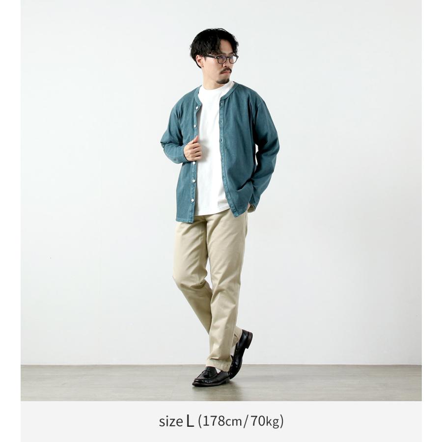 GOOD ON（グッドオン） クルーネック TEE カーディガン / メンズ 羽織 無地 綿100％ USAコットン 日本製 薄手 ピグメントダイ | GOOD ON | 08
