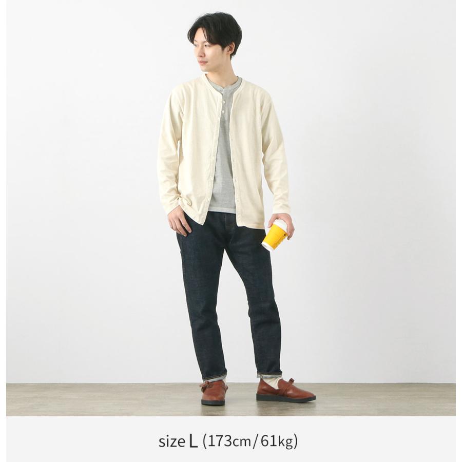 GOOD ON（グッドオン） カラー別注 クルーネック TEE カーディガン / メンズ 羽織 無地 綿100％ USAコットン 日本製 薄手 | GOOD ON | 11