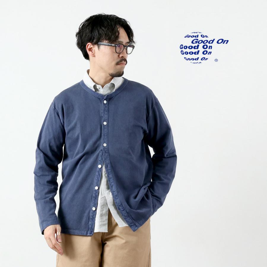 GOOD ON（グッドオン） クルーネック TEE カーディガン / メンズ 羽織 無地 綿100％ USAコットン 日本製 薄手 ピグメントダイ | GOOD ON | 10