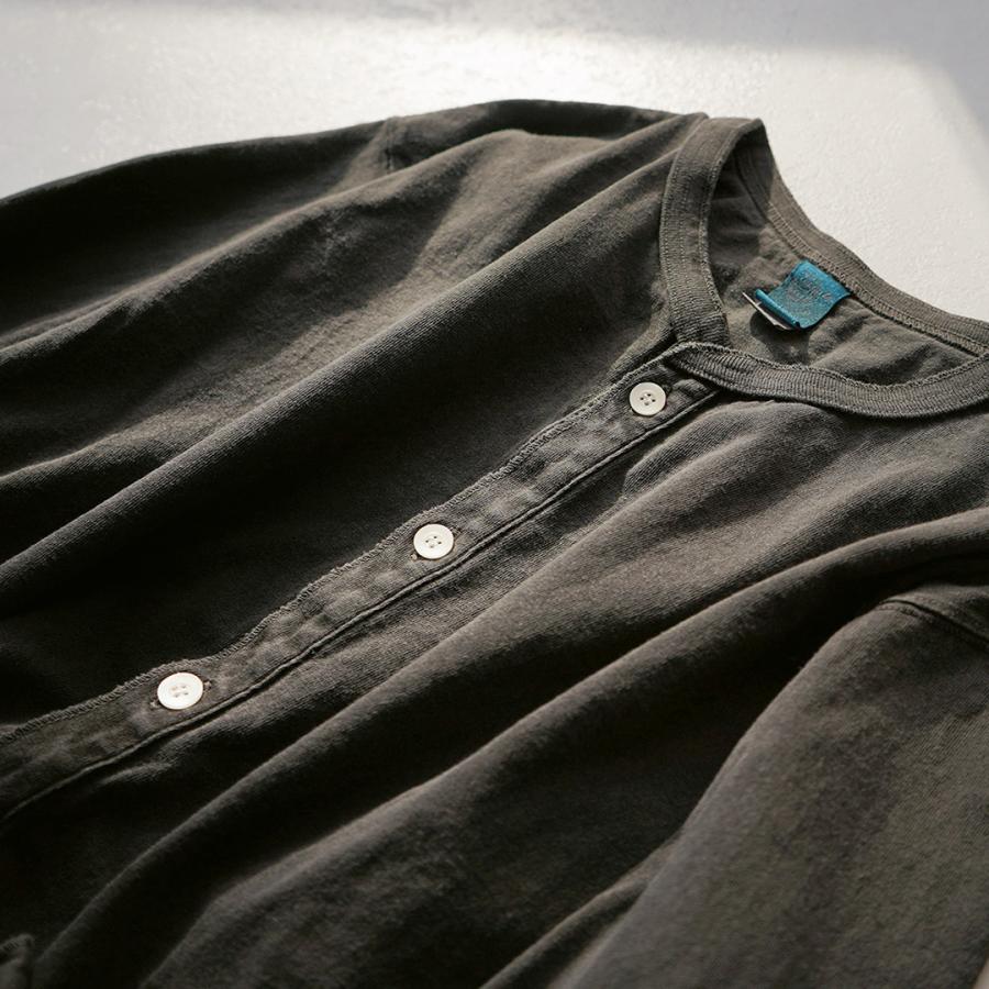 GOOD ON（グッドオン） クルーネック TEE カーディガン / メンズ 羽織 無地 綿100％ USAコットン 日本製 薄手 ピグメントダイ | GOOD ON | 12