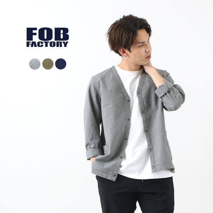 FOB FACTORY（FOBファクトリー） F2409 ミリタリー カーディガン / メンズ / スレン / リップストップ / 日本製