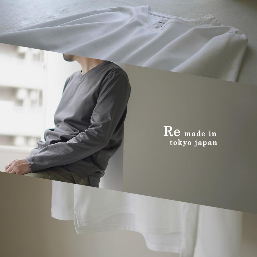 RE MADE IN TOKYO JAPAN（アールイー） 東京メイド Vネック ロングスリーブ ドレスTシャツ 5721A-CT / 長袖 メンズ ロンT | Re made in tokyo japan | 09