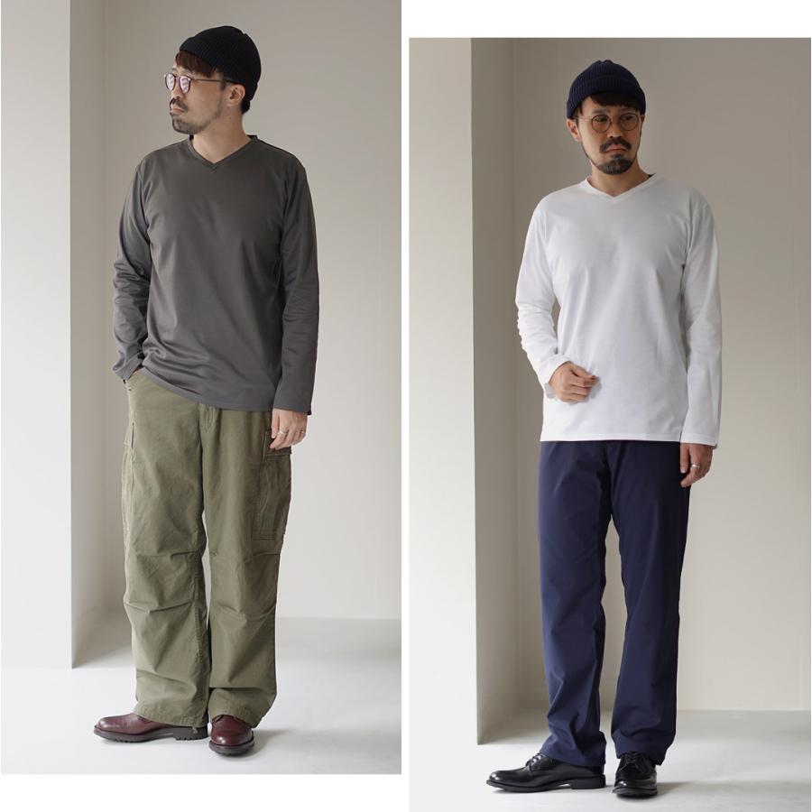 RE MADE IN TOKYO JAPAN（アールイー） 東京メイド Vネック ロングスリーブ ドレスTシャツ 5721A-CT / 長袖 メンズ ロンT | Re made in tokyo japan | 10