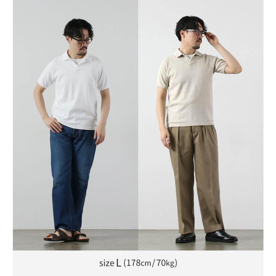 KEPANI（ケパニ） ラフィー スパン フライス / ポロシャツ メンズ 半袖 無地 ストレッチ 日本製 ラグランスリーブ Skipper | Kepani | 07