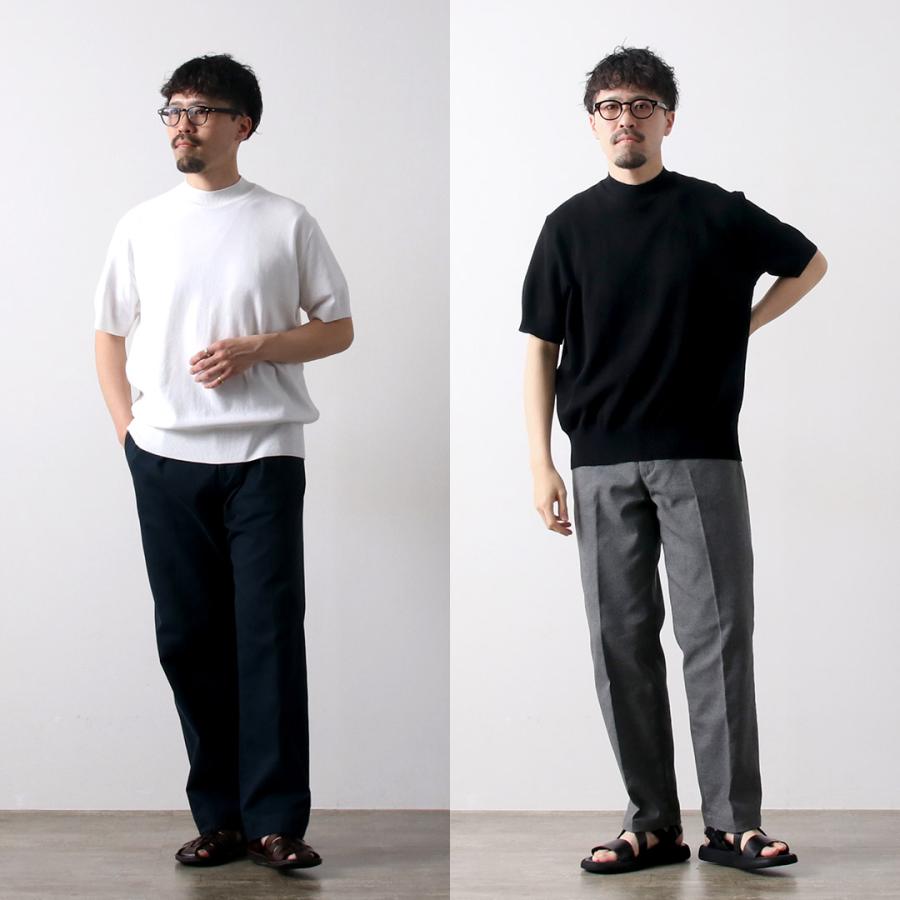 GICIPI CALAMARO モックネック ニットソー 半袖 コットンニット gicipi GICIPI（ジチピ） Calamaro カラマーロ モックネック