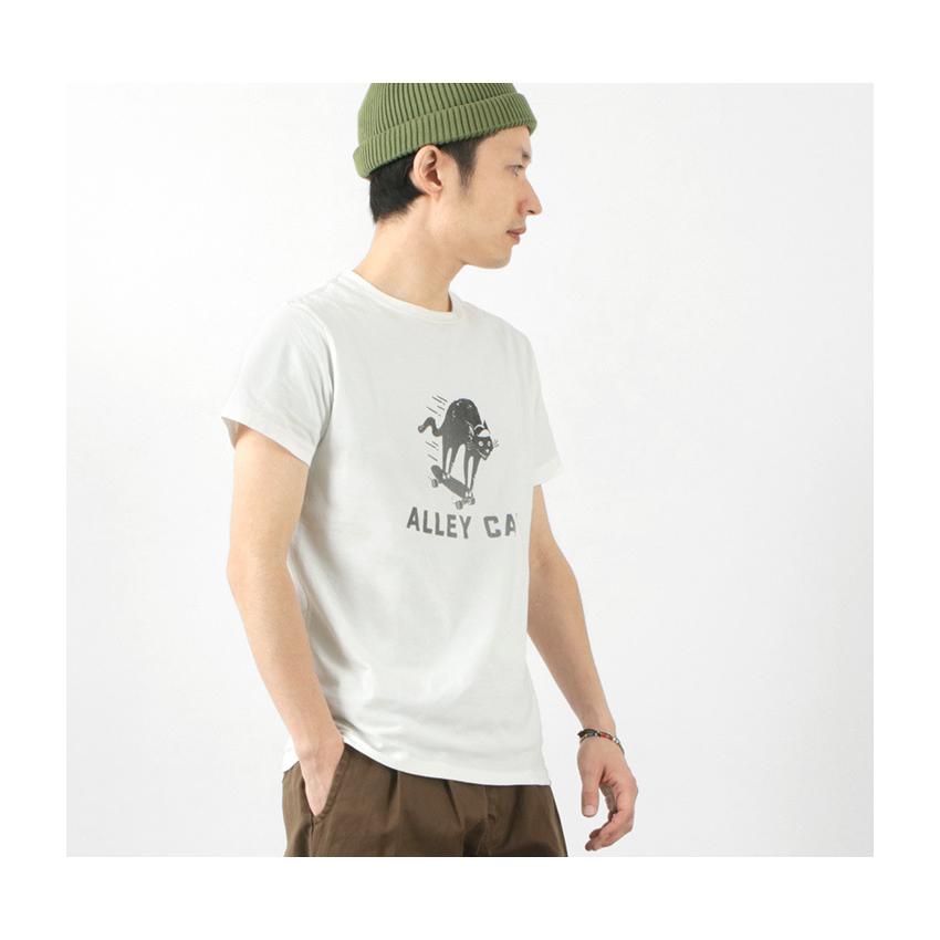 REMI RELIEF（レミレリーフ） LW加工Tシャツ (ALLEY CAT) / メンズ / 半袖 / プリント / 日本製｜rococo｜08