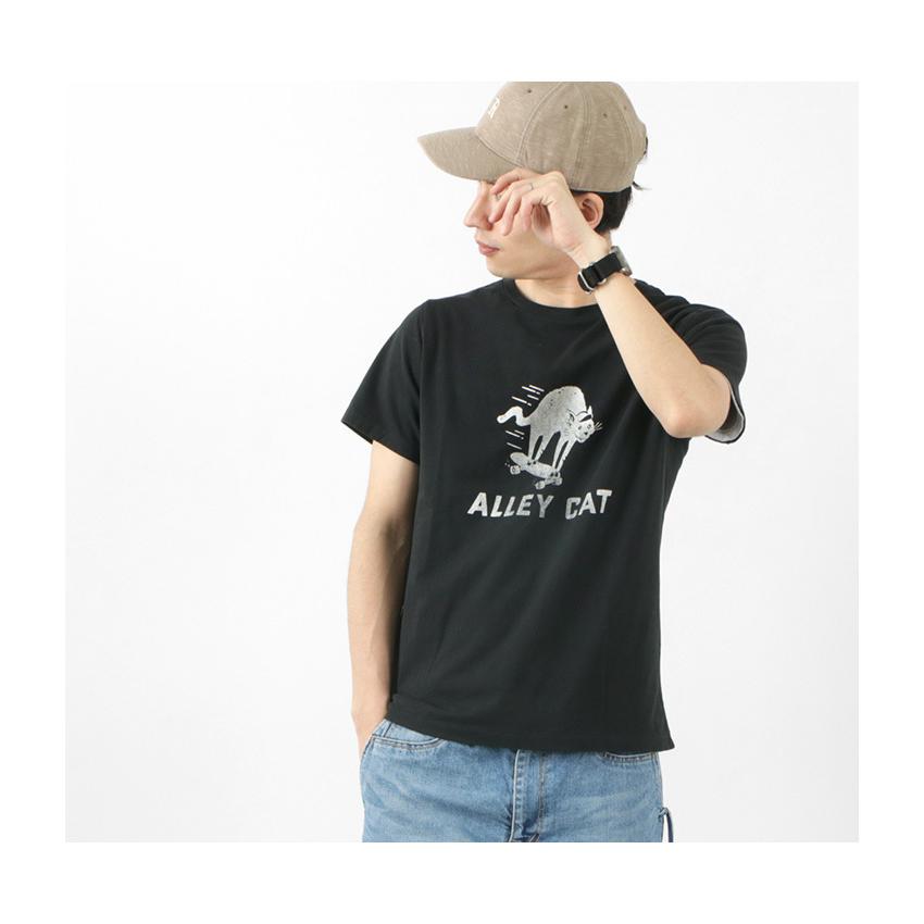 REMI RELIEF（レミレリーフ） LW加工Tシャツ (ALLEY CAT) / メンズ / 半袖 / プリント / 日本製｜rococo｜12