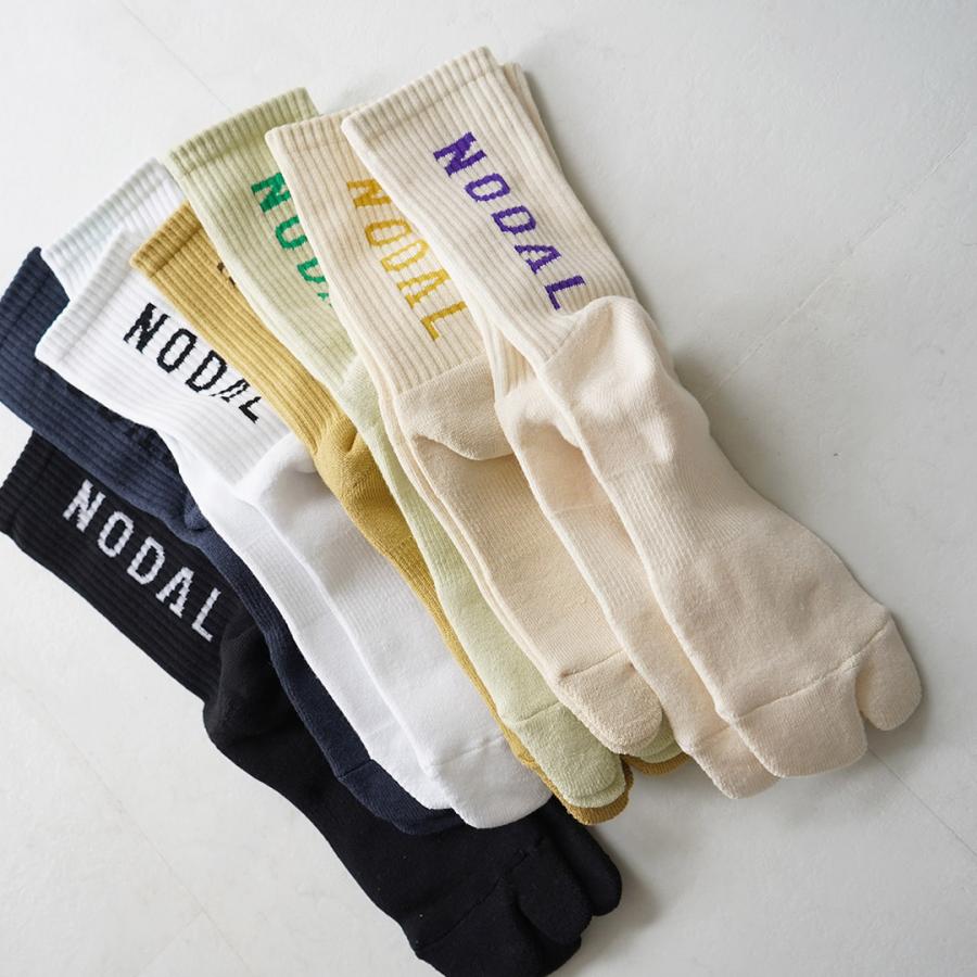 NODAL（ノーダル） ノーダル ロゴソックス / 靴下 足袋 クルー メンズ レディース 抗菌 防臭 日本製 | NODAL | 18