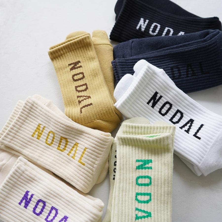 NODAL（ノーダル） ノーダル ロゴソックス / 靴下 足袋 クルー メンズ レディース 抗菌 防臭 日本製 | NODAL | 12