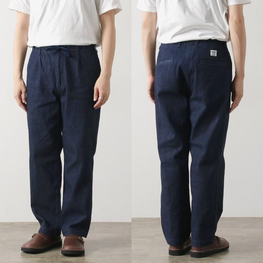 FOB FACTORY（FOBファクトリー） F0508 デニム トラックパンツ / デニムパンツ イージーパンツ ジーンズ ウエストゴム コットン | FOB FACTORY | 14