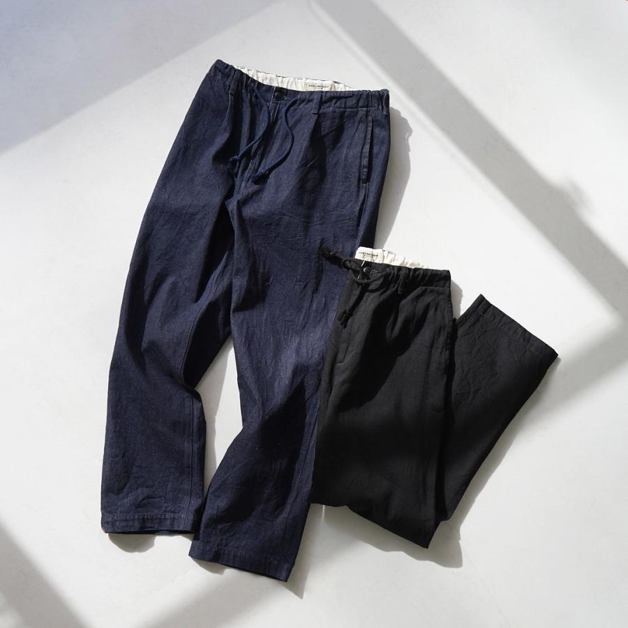 FOB FACTORY（FOBファクトリー） F0508 デニム トラックパンツ / デニムパンツ イージーパンツ ジーンズ ウエストゴム コットン | FOB FACTORY | 04