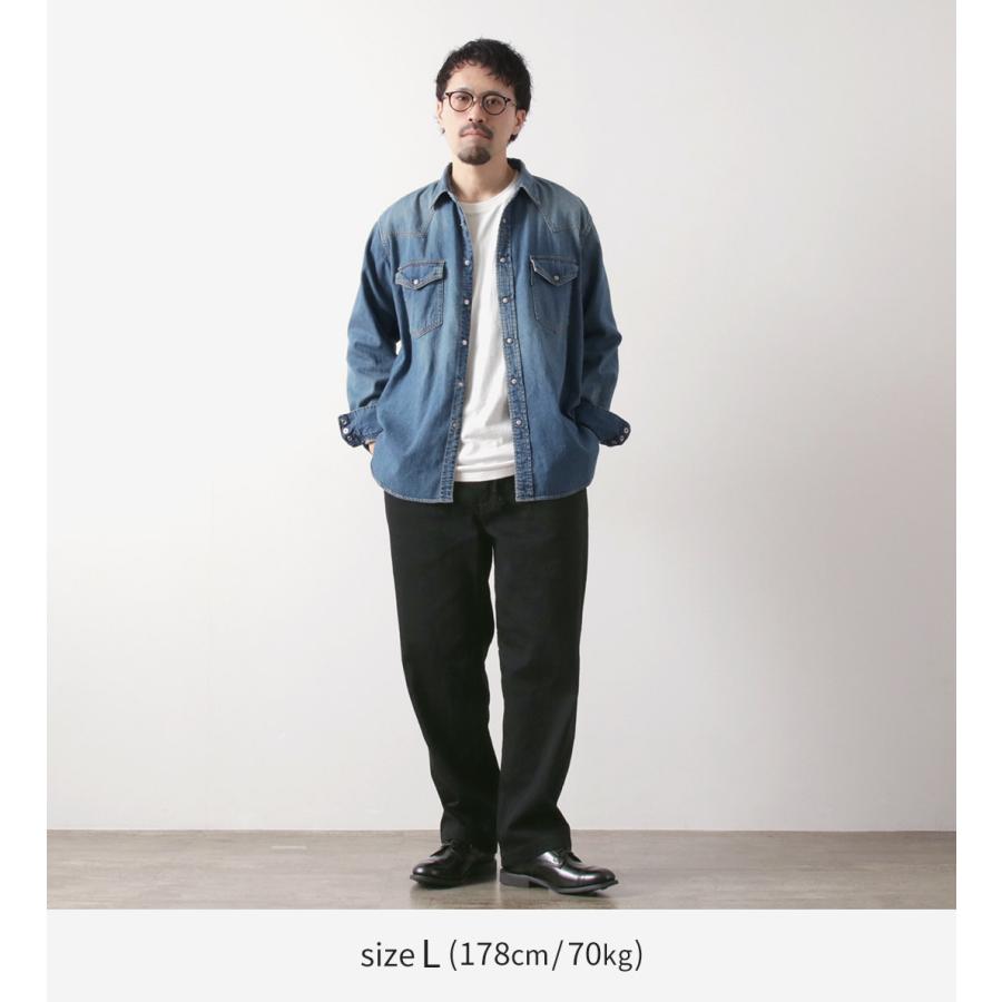 FOB FACTORY（FOBファクトリー） F0508 デニム トラックパンツ / デニムパンツ イージーパンツ ジーンズ ウエストゴム コットン | FOB FACTORY | 05