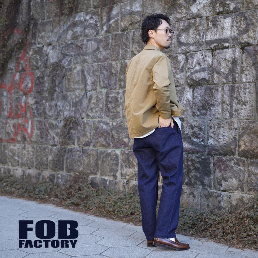 FOB FACTORY（FOBファクトリー） F0508 デニム トラックパンツ / デニムパンツ イージーパンツ ジーンズ ウエストゴム コットン | FOB FACTORY | 07