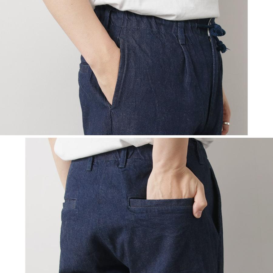 FOB FACTORY（FOBファクトリー） F0508 デニム トラックパンツ / デニムパンツ イージーパンツ ジーンズ ウエストゴム コットン | FOB FACTORY | 11