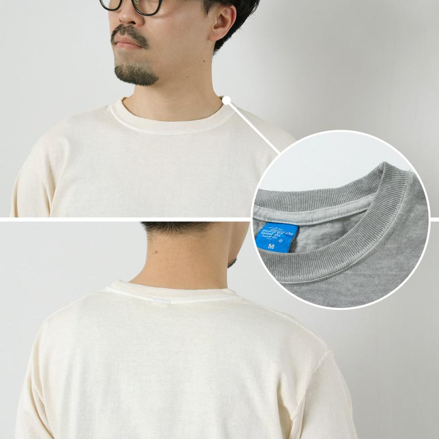 GOOD ON（グッドオン） ロングスリーブ クルーTシャツ / メンズ カットソー 長袖 無地 ピグメントダイ USAコットン 日本製 | GOOD ON | 16