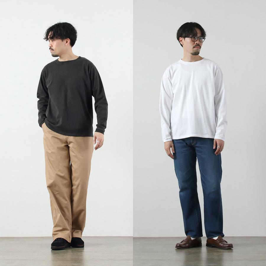 GOOD ON（グッドオン） ロングスリーブ クルーTシャツ / メンズ カットソー 長袖 無地 ピグメントダイ USAコットン 日本製 | GOOD ON | 21
