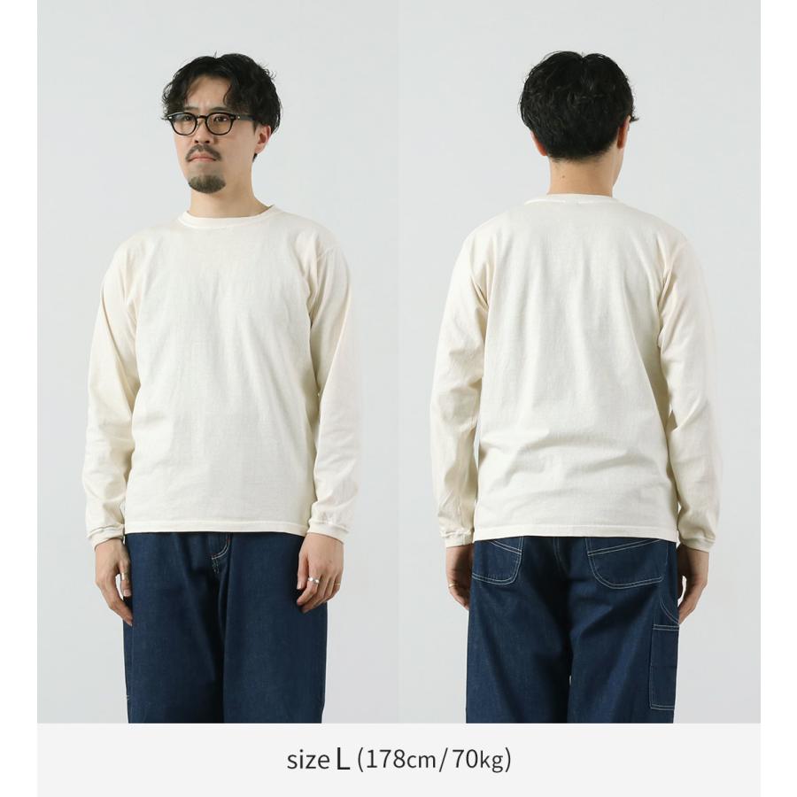 GOOD ON（グッドオン） ロングスリーブ クルーTシャツ / メンズ カットソー 長袖 無地 ピグメントダイ USAコットン 日本製 | GOOD ON | 19