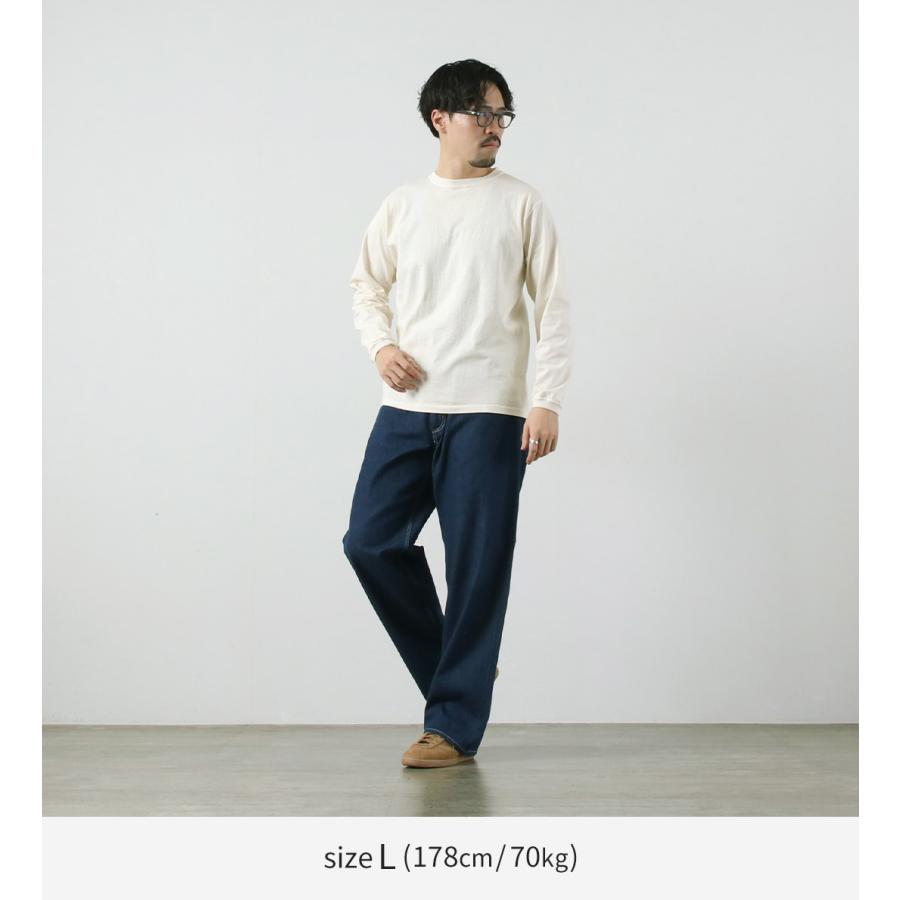 GOOD ON（グッドオン） ロングスリーブ クルーTシャツ / メンズ カットソー 長袖 無地 ピグメントダイ USAコットン 日本製 | GOOD ON | 09