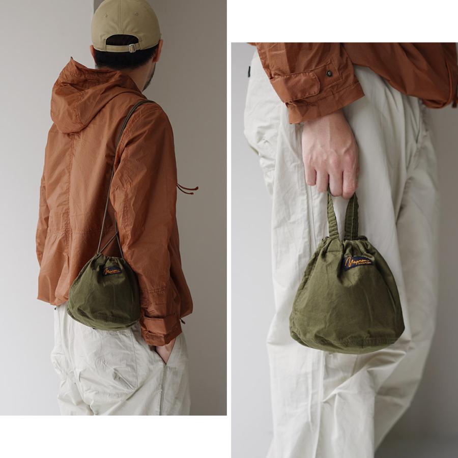 NAPRON（ナプロン） 別注 パラフィン ペイシェントバッグ 5L/S / 鞄 巾着 ハンドバッグ ミリタリー 日本製 メンズ レディース | napron | 14