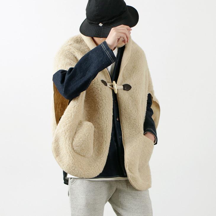 COLD BREAKER（コールドブレーカー） ボア ウール ポンチョ / メンズ