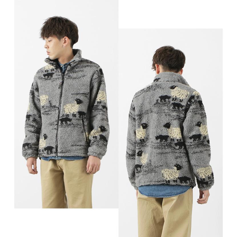 FARFIELD ORIGINAL（ファーフィールド オリジナル） ジャガード織ボア フェルジャケット / メンズ レディース / フリース / アウター | FARFIELD ORIGINAL | 13