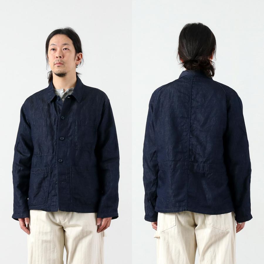 Blue refabric（ブルーリファブリック） コットンリネンデニム フレンチカバーオールジャケット 日本製 / サマーデニム |  | 13